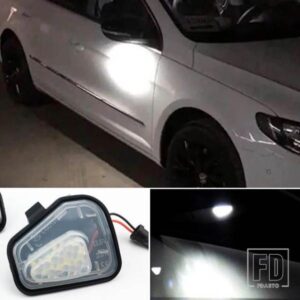 VW フォルクスワーゲン ジェッタ 10-15/EOS 09-11/パサート B7 2010~/CC 09-12/シロッコ 09-14 CANバス LED サイドミラー パドルライト ランプ 1ペア