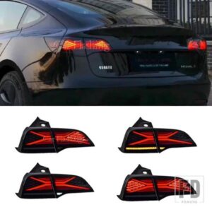 テスラ モデル3 モデルY 2016 - 2023用 LEDテールライトアセンブリ シーケンシャルダイナミックウィンカー デュアルリバースランプ