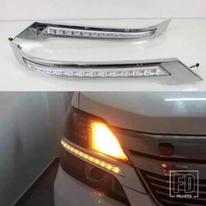 トヨタ ヴェルファイア 2008-15 LED DRL デイタイムランニングライト デイライトウィンカー 1ペア DRL