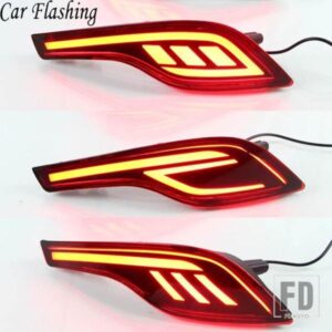 ホンダCRV 2017 2018 2019用 2個 車用LED 多機能 12V LEDリフレクターランプ リアランプ バンパーライト ブレーキライト
