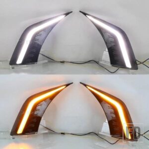 LEDダイナミックウィンカーデイタイムランニングライトDRLデイライトフォグランプレクサスES200 ES250 ES300H ES350 2018-22用