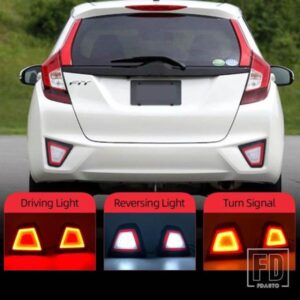 ホンダ ジャズ フィット 2014-16 多機能車用 LED リアフォグランプ ブレーキライト ウィンカーライト リバースランプ 1ペア