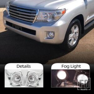 車用LEDフォグランプ トヨタ ランドクルーザー FJ200 LC200 2012-15 ハロゲン フロントフォグランプ ヘッドライト フォグランプ