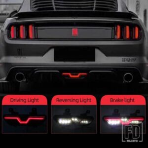 フォード マスタング 2015-20 車用 LEDリフレクター リアフォグランプ ブレーキライト バックアップランプ リアバンパーライト