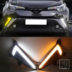 トヨタ CHR C-HR 2016-19 用カーフラッシュ 1セット 車用 DRL デイタイムランニングライト オートリアバンパー ブレーキライト リアランプ