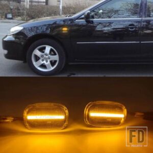 トヨタ カローラ セリカ カルディナ カムリ ハイラックス プロボックス フィールダー アベンシス RAV4 プリウス ランクス用 LED ダイナミック サイドマーカ