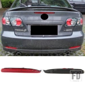 車用点滅LEDリアバンパーリフレクターブレーキストップライトランニングランプ1ペアマツダ6 2003-08用