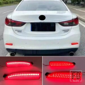 車用LEDリアバンパーライト テールライトリフレクター マツダ 3 5 6 アクセラ アテンザ セダン 2004-2019 リアバンパー ブレーキランプ