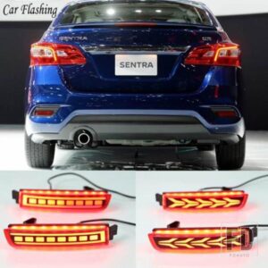 車用LEDリアバンパーリフレクターテールブレーキライト 1セット 日産 キックス セントラ ジューク ムラーノ クエスト テラ インフィニティ ESQ QX FX用