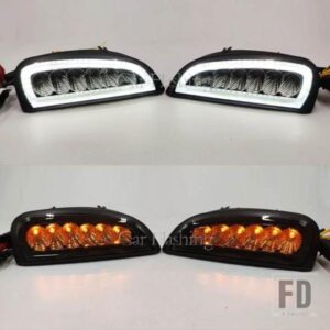 ポルシェ カイエン I 957 9PA 2006-10 LED ウィンカー ポジションライト デイタイムランニングライト フォグランプ 1ペア DRL