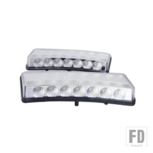 日産 350Z Z33 LCI 2003 - 2009用 LEDバンパーリフレクターライト ホワイト DRL デイタイムランニング アンバー ウィンカー サイドインジケーターランプ