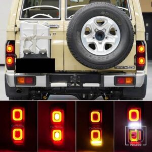 車用LEDテールライト リアランプ ブレーキ リバース ダイナミックウィンカー テールライト トヨタ ランドクルーザー LC70 LC71 LC76 LC77 LC78用