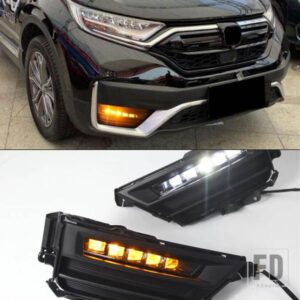 1ペア ダイナミックウィンカーリレー 防水 車 DRL ランプ LED デイタイムランニングライト フォグランプ ホンダ CRV CR-V 2020 2021 2022用