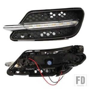 DRL メルセデスベンツ W204 C260 C300 スポーツ 2007-11 デイタイムランニングライト フォグヘッドランプカバー カースタイリング