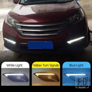 ホンダCRV CR-V 2012 2013 2014用DRLドライビングデイタイムランニングライトウィンカーフォグランプリレーデイライト付き2個