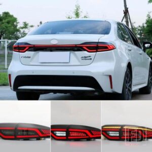車用LEDテールライト テールライト トヨタ カローラ L/LE/XLE US 2019-21 リアランニングランプ+ブレーキ+リバース+ダイナミックウィンカー