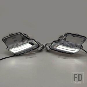 車用LEDデイタイムランニングライト フロントバンパー フォグランプ DRL ボルボ XC60 2014-18用
