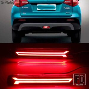 点滅LEDブレーキライトリアバンパーランプリフレクターテールランプスズキエルティガシアズビターラSクロスSX4スプラッシュカースタイリング
