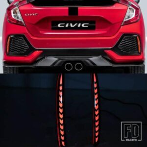 ホンダ シビック タイプR 2016-20 LED リアバンパー フォグランプ ブレーキライト ダイナミック ウィンカー リフレクター 1セット