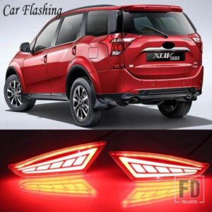 2PCS LEDリフレクターライト MAHINDRA XUV500 2018 2019 LEDリアバンパーランプブレーキライトリアフォグランプ用