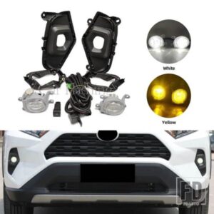 トヨタ RAV4 RAV 4 2023 2024用フロントLEDフォグランプヘッドライトフォグランプフォグランプカバーグリルベゼルスイッチフレーム