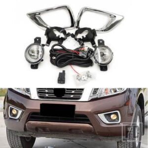 日産ナバラNP300 2015-19用フォグランプ1組 ハロゲンフォグランプカバー フォグライトブラケットハーネスグリルベゼル