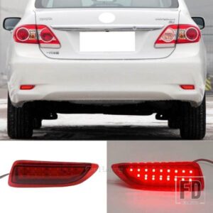 トヨタ カローラ 2011 2012 2013用 LEDリアバンパーライト リフレクター リアバックテールブレーキストップランニングライト レクサス CT200H用