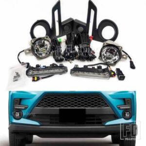 トヨタ ライズ 2020 2021 2022 LED デイタイムランニングライト フォグランプ DRL ドライビングフォグランプ ウィンカー ワイヤースイッチ付き 2個