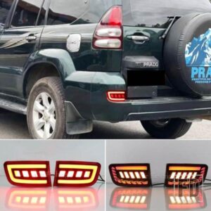 トヨタ ランドクルーザー プラド LC120 FJ120 120 4RUNNER 2003-09用 LEDリアライト リフレクターブレーキランプ