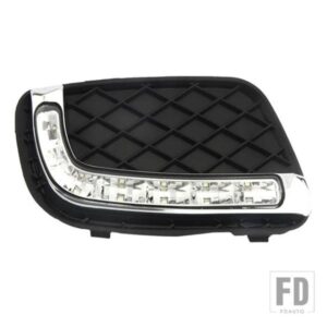 カーフラッシュ 1ペア DRL メルセデスベンツ スマート フォーツー 2008-11 デイタイムランニングライト フォグヘッドランプカバー カースタイリング