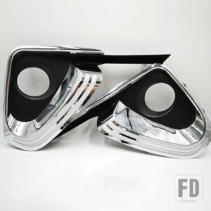 トヨタ フォーチュナー 2015-20 LED DRL デイタイムランニングライト フォグランプカバー グリルフレーム