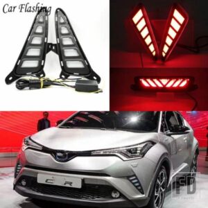 トヨタ C-HR CHR 2016-19 DRL デイタイムランニングライト リアテールバンパー フォグランプ ブレーキライト ハザード灯用 LED 1セット