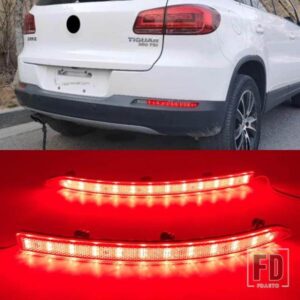 VW TIGUAN 2007 2008 2010-16 LED 車用リアライト バンパーリフレクターレンズ ストップランプ ブレーキライト