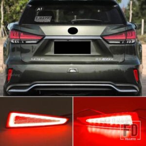 レクサス RX350 RX450H 2016-2020用 LEDカーリアバンパーリフレクターライト リアウィンカーライト ブレーキパーキングランプ カーアクセサリー