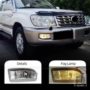 トヨタ ランドクルーザー 100 ヘッドライト LC100 1998-2007 ハロゲンヘッドライト LEDフォグランプ フォグライト