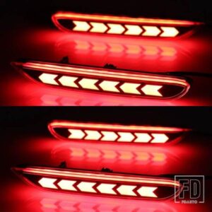 日産 キャシュカイ 16-22 エクストレイル 14-16 ティアナ アルティマ 19-21 LED ブレーキライト リアバンパー リフレクター インフィニティ フォグランプ用