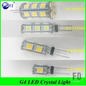 10個 G4 LEDランプ 24SMD 13SMD 9SMD 5SMD 5050 12V 高出力 360ビーム角 G4 LED電球 ランプ 付き シャンデリアライト ホワイト