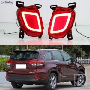 トヨタ ハイランダー クルーガー XU50 2014-18 LED リアバンパーライト フォグランプ ブレーキライト ウィンカーライト 1セット