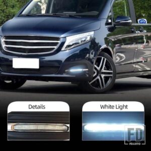 メルセデスベンツ Vクラス VITO V250 V260 2016-19 LED DRL デイタイムランニングライト フロントフォグライトランプ 1ペア