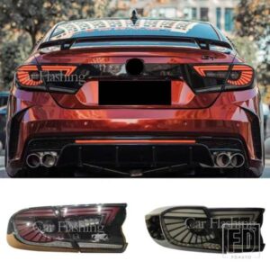 ホンダアコード2018-22用テールライト1組リアLEDウィンカーフォグランプブレーキテールランプリバースリフレクター