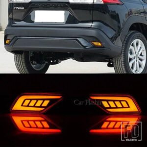 車用LEDリアバンパーリフレクターライト トヨタ フロントランダー カローラ クロス 2020-24 ダイナミックウィンカーブレーキランプ