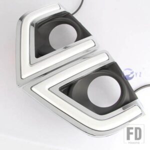 カー点滅 1 ペア DRL トヨタカローラ 2014 2015 2016 デイライト車 LED DRL デイタイムランニングライト白フォグヘッドランプカバー