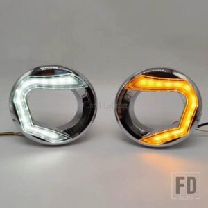 ランドクルーザープラド FJ150 2700 4000 LC150 2014 2015 2016 LEDデイタイムランニングライトフォグランプカバーウィンカー付き