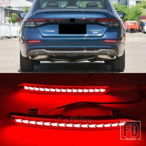 ホンダアコード 2023 2024 LEDリアバンパーリフレクターライト 自動ブレーキハザード灯 防水ウィンカー