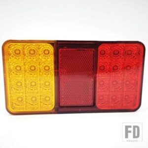 1個 12V 24V 24 LED トレーラートラックリアライト ブレーキ ストップ テール ターンインジケーター LED ランプ 車 トレーラー トラック ユーティリティ