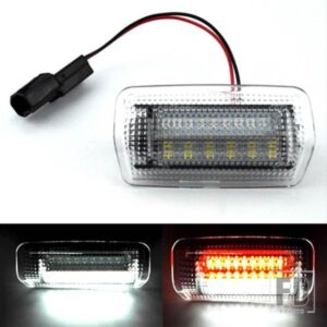 トヨタ ランドクルーザー 200シリーズ 150シリーズ プラド MK4 J150 レクサス ES240 IS250 RX350用 LEDドアカーテシーライト電球 ホワイト/レッド