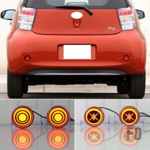 日産 キャシュカイ デュアリス 07-15 ジューク 15-17 エクストレイル T31 パスファインダー用 オートテール リアバンパーリフレクターライト ブレーキランプ