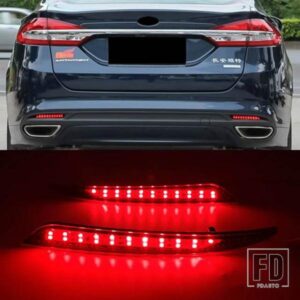 フォード モンデオ フュージョン 2014-18 バンパーライト リアフォグランプ ブレーキライト用 2個 LEDリフレクター