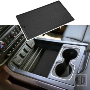 センターコンソールコンパートメントカバー GMC SIERRA 1500/CHEVY SILVERADO 1500 2014-2018 2019 アームレスト収納蓋 隠しアクセサリー