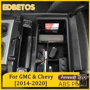車用アームレスト収納ボックストレイ 2015-2020 GMC ユーコン/ユーコンXLシボレー タホ/サバーバンアクセサリーセンターコンソールオーガナイザートレイ用